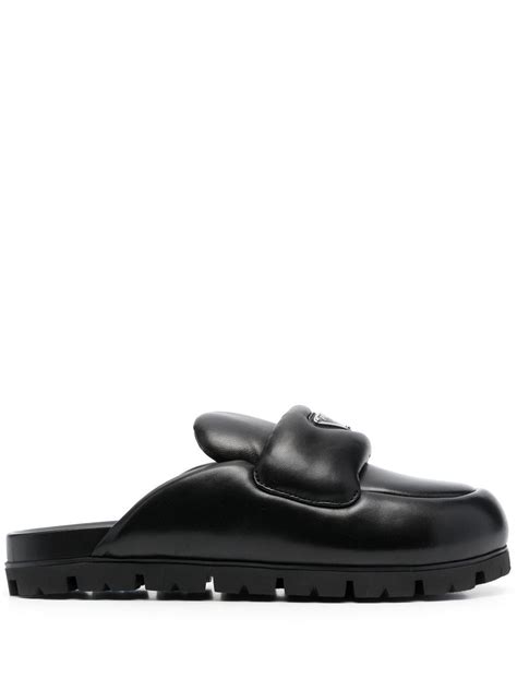 prada clogs fur|prada lug sole padded mules.